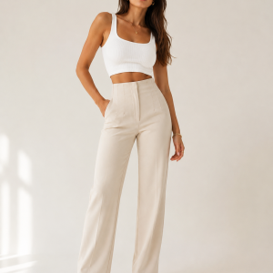 Pantalón de vestir beige