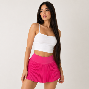 Saya plisada fucsia