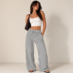 Pantaloneta ancha de rayas