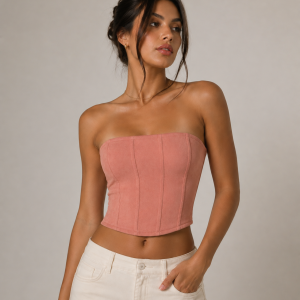 Top corsé strapless