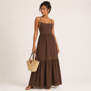 Vestido largo de tirantes